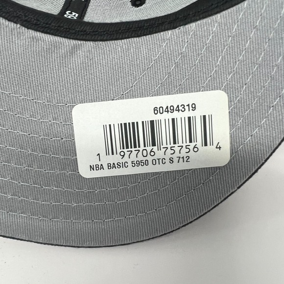 Sacramento Kings Hat Mens New Era 7 1/2 Black 59FIFTY Fitted NBA - Picture 9 of 14